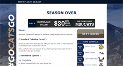 Desktop Screenshot of msustudenttickets.com